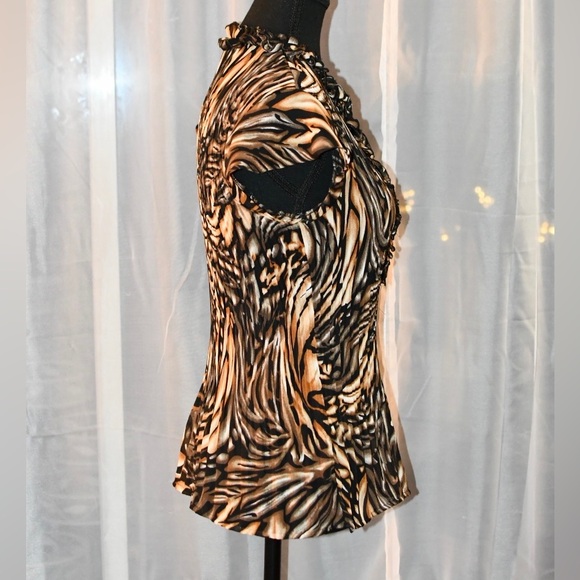 East 5th Animal Print Blouse Size S - Picture 5 of 9